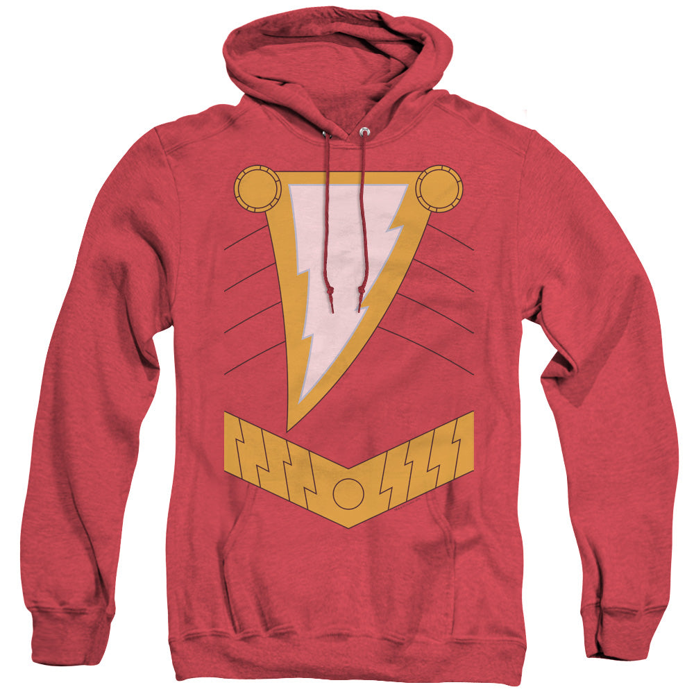 Jla/shazam-adult Heather Hoodie-red