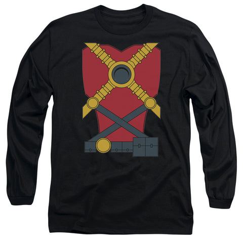 Jla/red Robin-l/s Adult 18/1-black