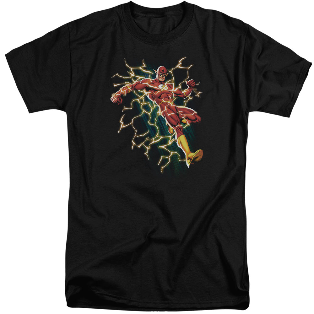 Jla/electric Death-s/s Adult Tall-black