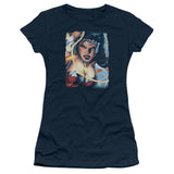 Juniors Sheer Cap Sleeve