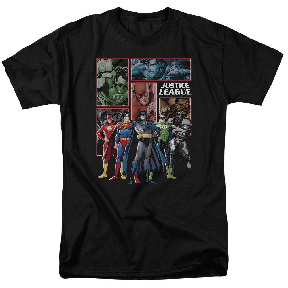 Jla/new Jla Panels-s/s Adult 18/1-black