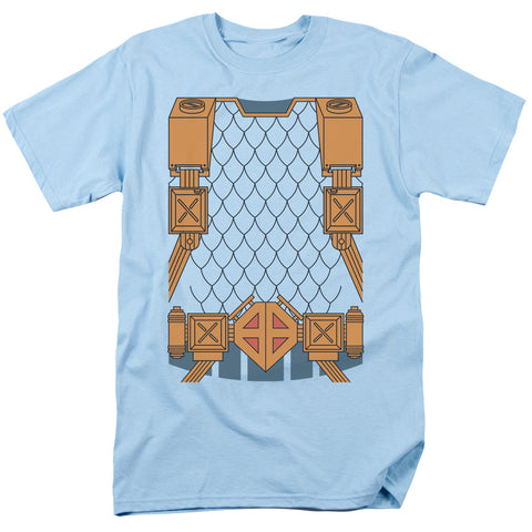 Jla/deathstroke Uniform-s/s Adult 18/1-light Blue