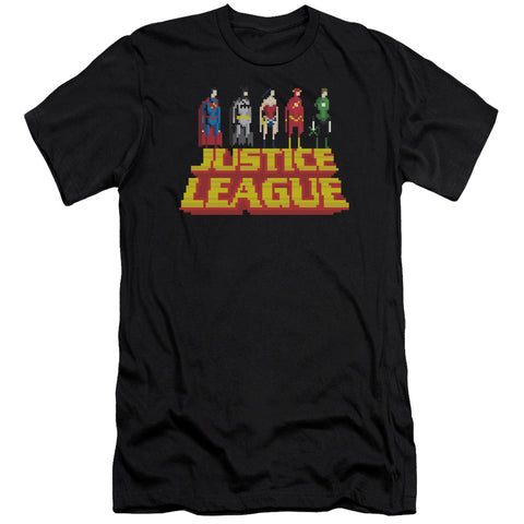 Jla/standing Above-premuim Canvas Adult Slim Fit 30/1-black