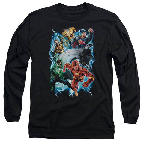 Jla/electric Team- L/s Adult 18/1 -black