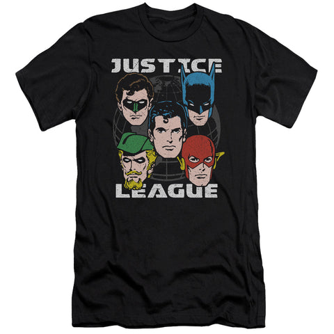 Jla/head Of States-s/s Adult 30/1-black