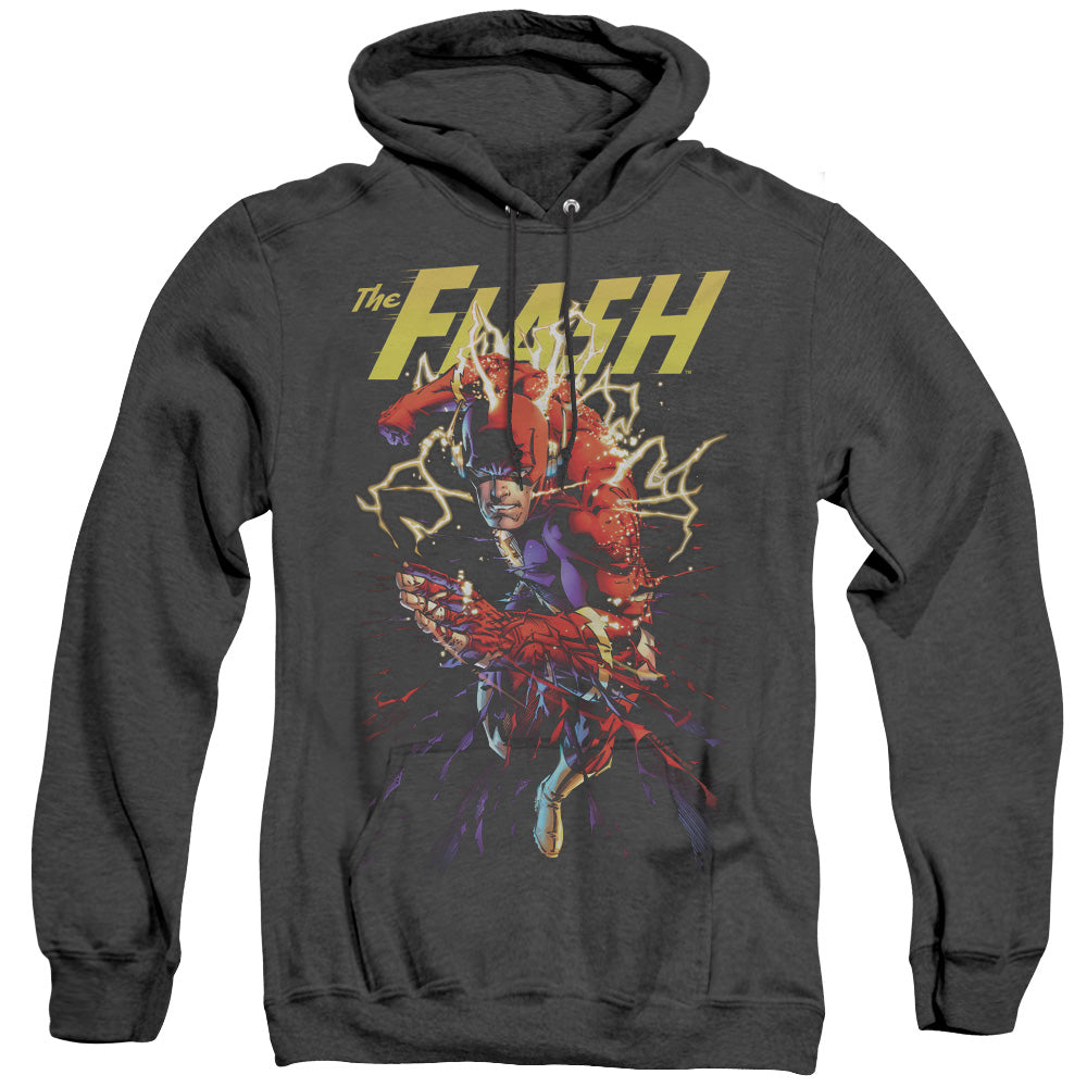 Jla/ripping Apart-adult Heather Hoodie-black