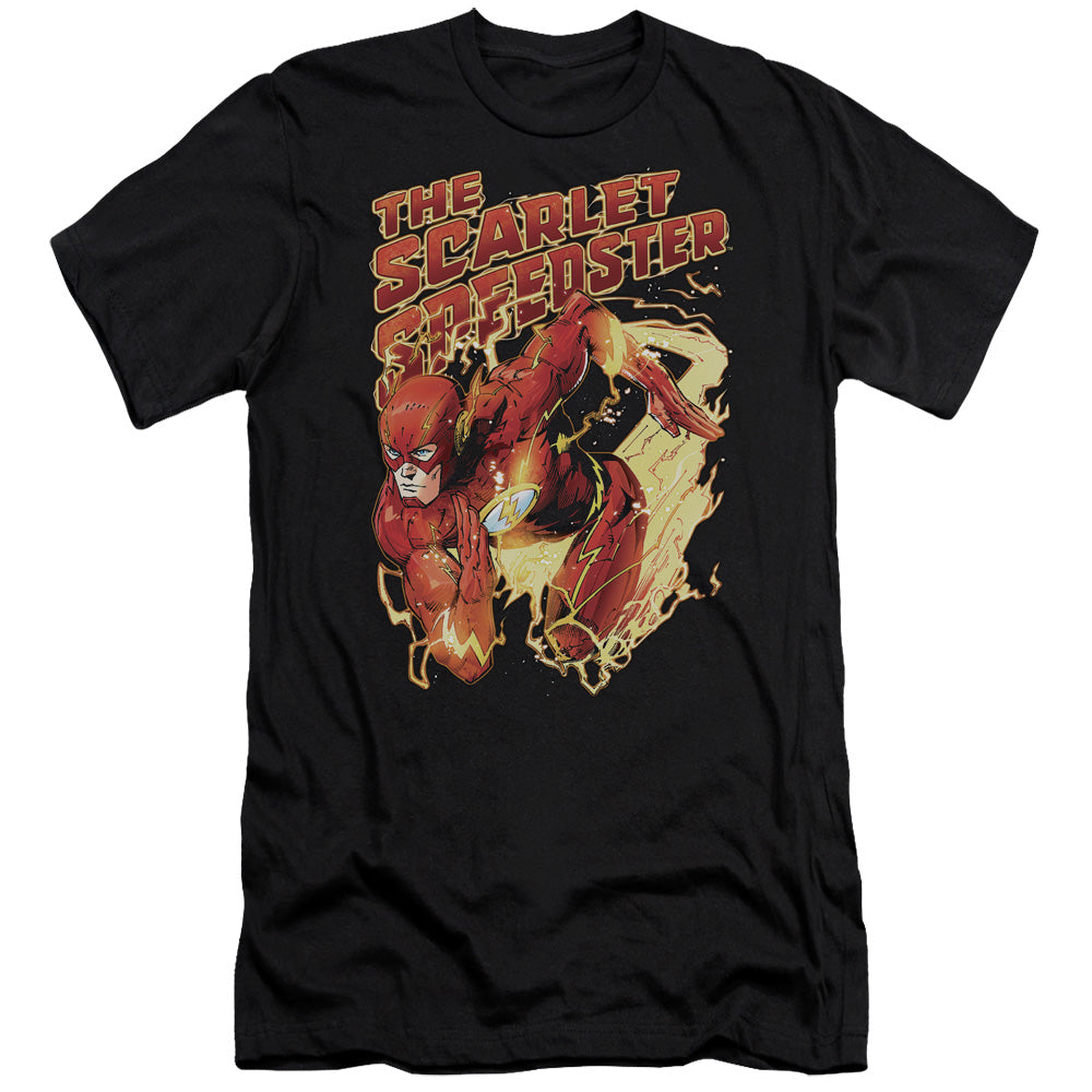 Jla/scarlet Speedster-premuim Canvas Adult Slim Fit 30/1-black