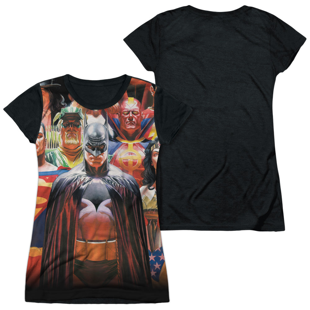 Junior Cap Sleeve 100% Poly Black Back