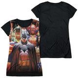 Junior Cap Sleeve 100% Poly Black Back