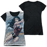 Junior Cap Sleeve 100% Poly Black Back