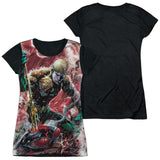 Junior Cap Sleeve 100% Poly Black Back