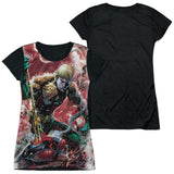 Junior Cap Sleeve 100% Poly Black Back