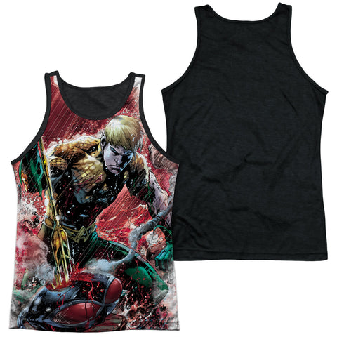 Adult 100% Poly Tank Top Black Back
