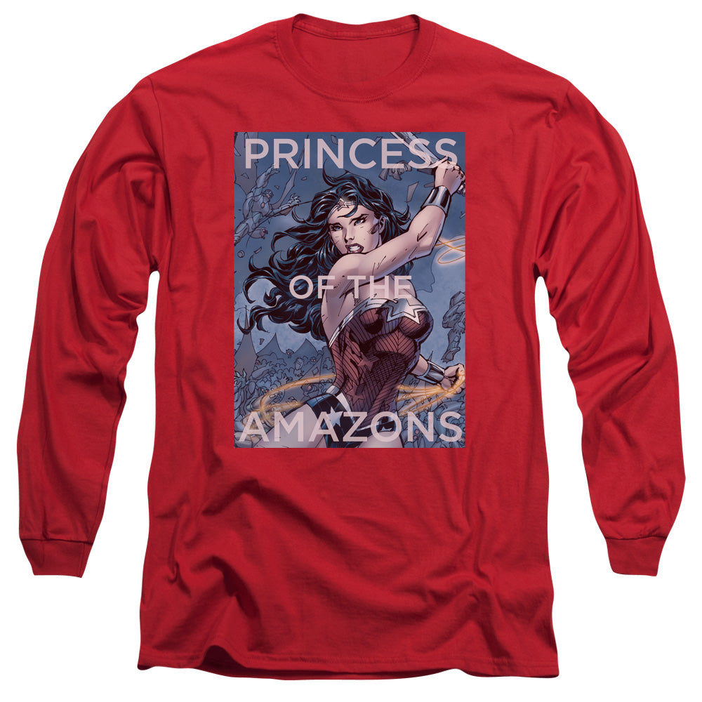 Jla/princess Of The Amazons-l/s Adult 18/1-red