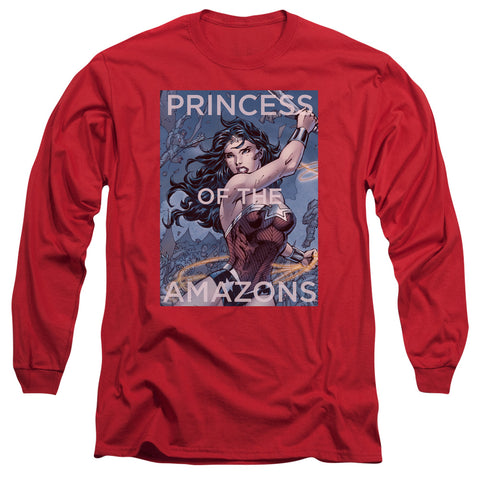 Jla/princess Of The Amazons-l/s Adult 18/1-red