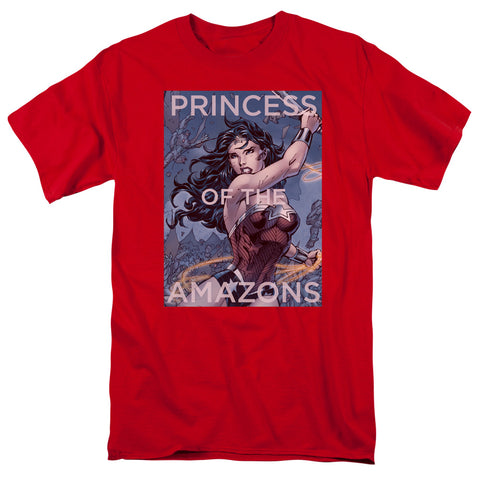 Jla/princess Of The Amazons-s/s Adult 18/1-red