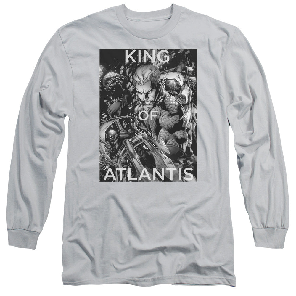 Jla/king Of Atlantis-l/s Adult 18/1-silver