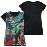 Junior Cap Sleeve 100% Poly Black Back