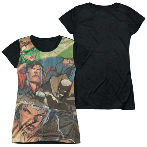 Junior Cap Sleeve 100% Poly Black Back