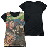 Junior Cap Sleeve 100% Poly Black Back