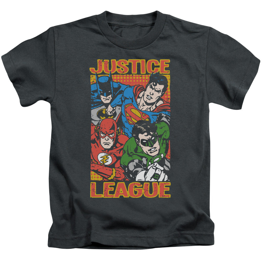 Jla/hero Mashup-s/s Juvenile 18/1-charcoal