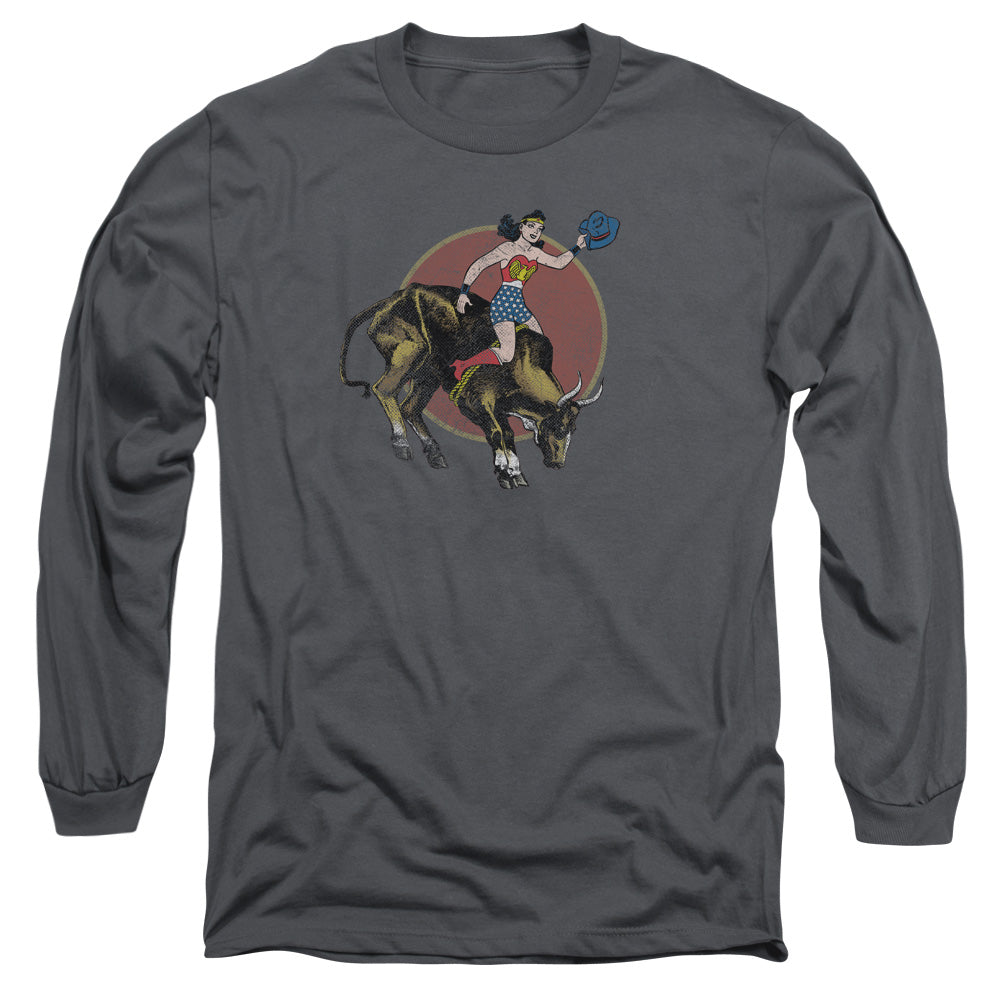 Jla/bull Rider-l/s Adult 18/1-charcoal