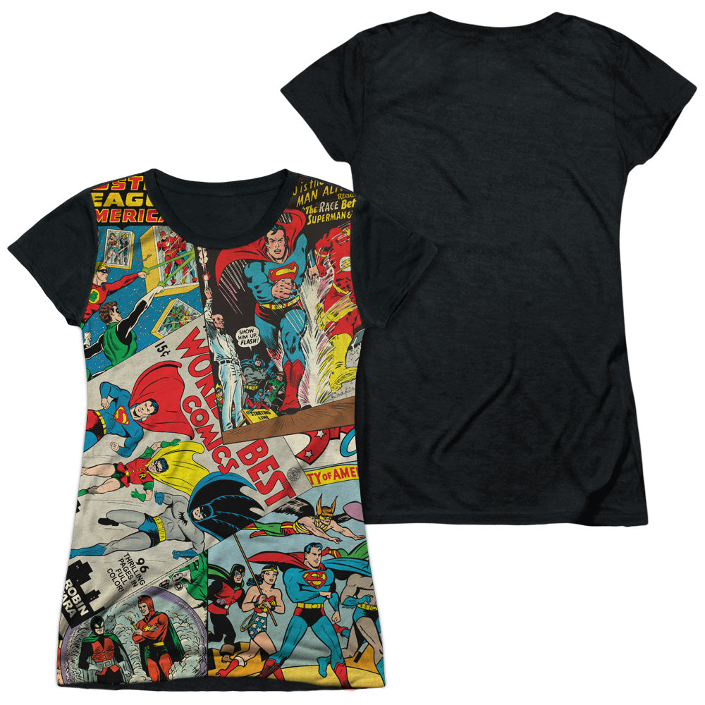 Junior Cap Sleeve 100% Poly Black Back