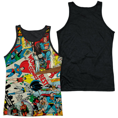 Adult 100% Poly Tank Top Black Back
