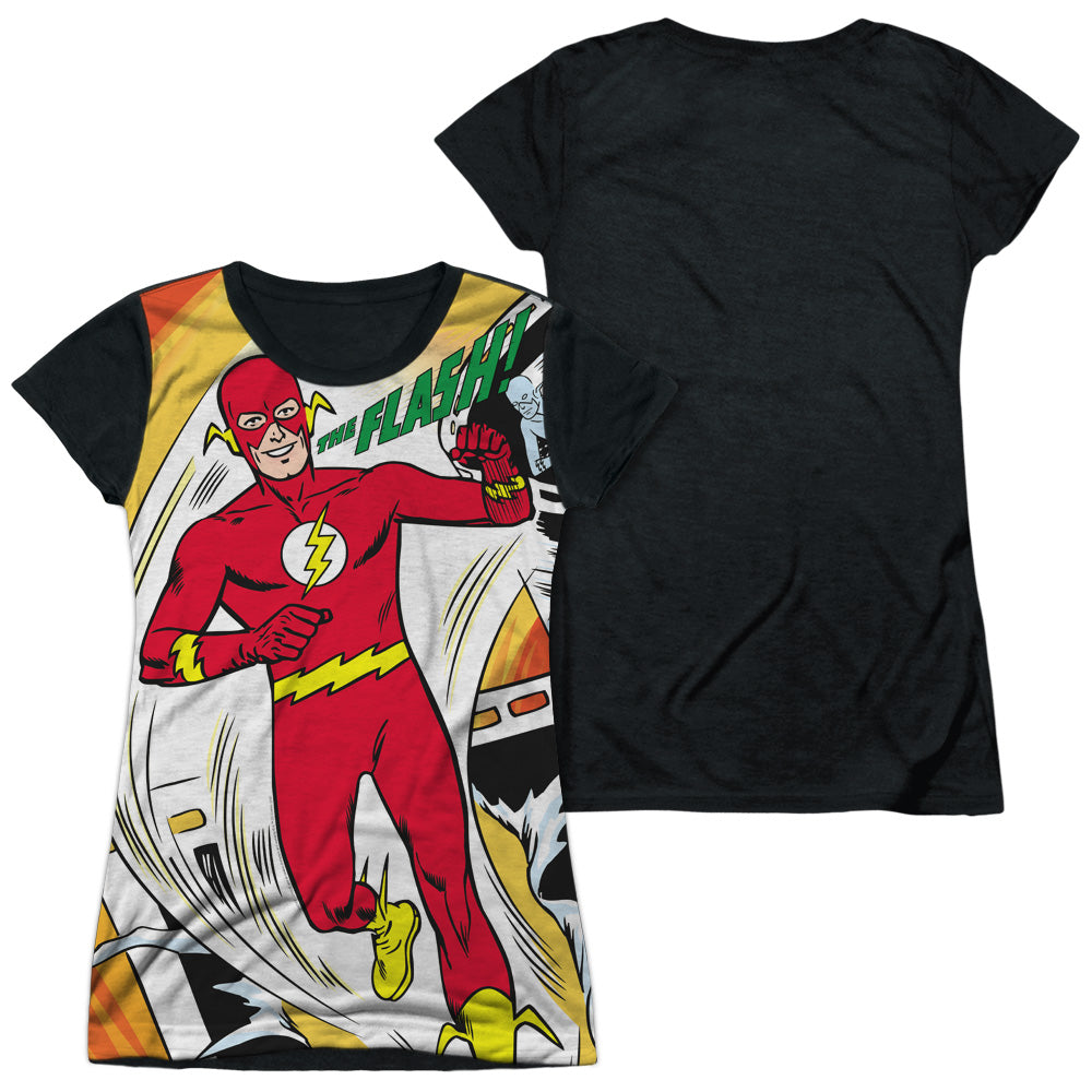 Junior Cap Sleeve 100% Poly Black Back