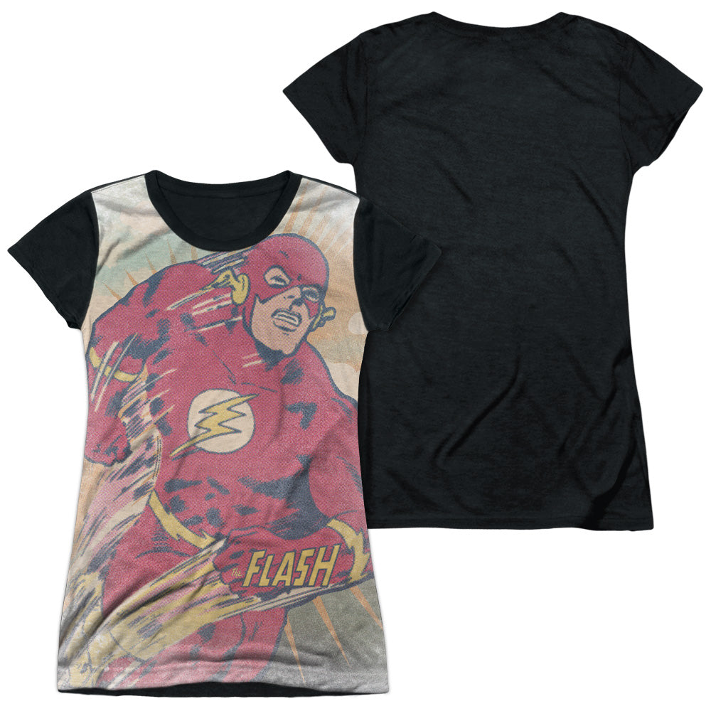 Junior Cap Sleeve 100% Poly Black Back