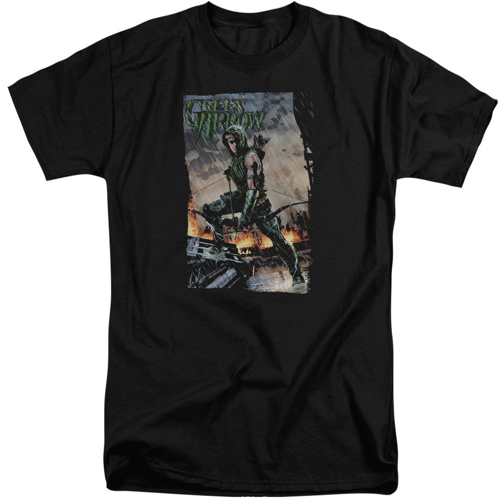 Jla/fire And Rain-s/s Adult Tall-black