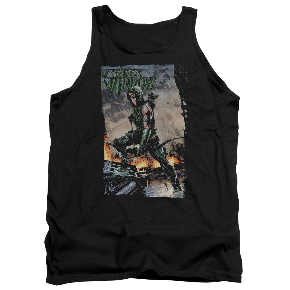 Jla/fire And Rain-adult Tank-black