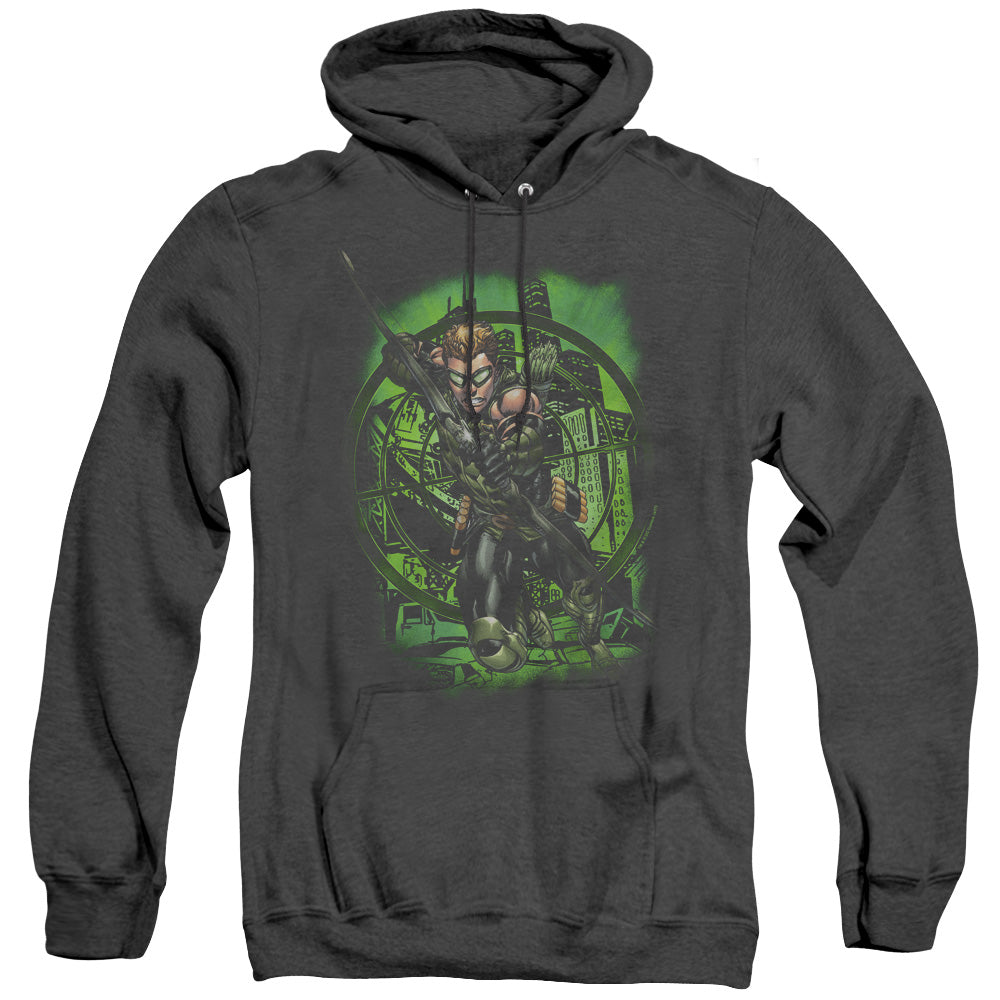 Jla/in My Sight-adult Heather Hoodie-black
