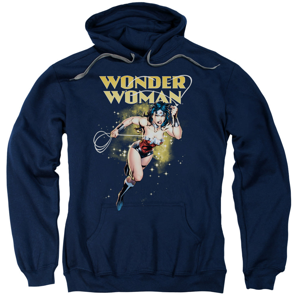 Jla/star Lasso-adult Pull-over Hoodie-navy