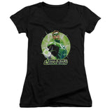 Juniors Sheer Cap Sleeve V-Neck