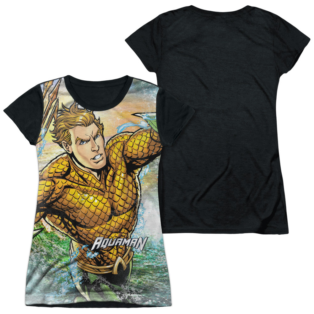 Junior Cap Sleeve 100% Poly Black Back