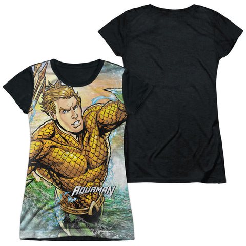 Junior Cap Sleeve 100% Poly Black Back