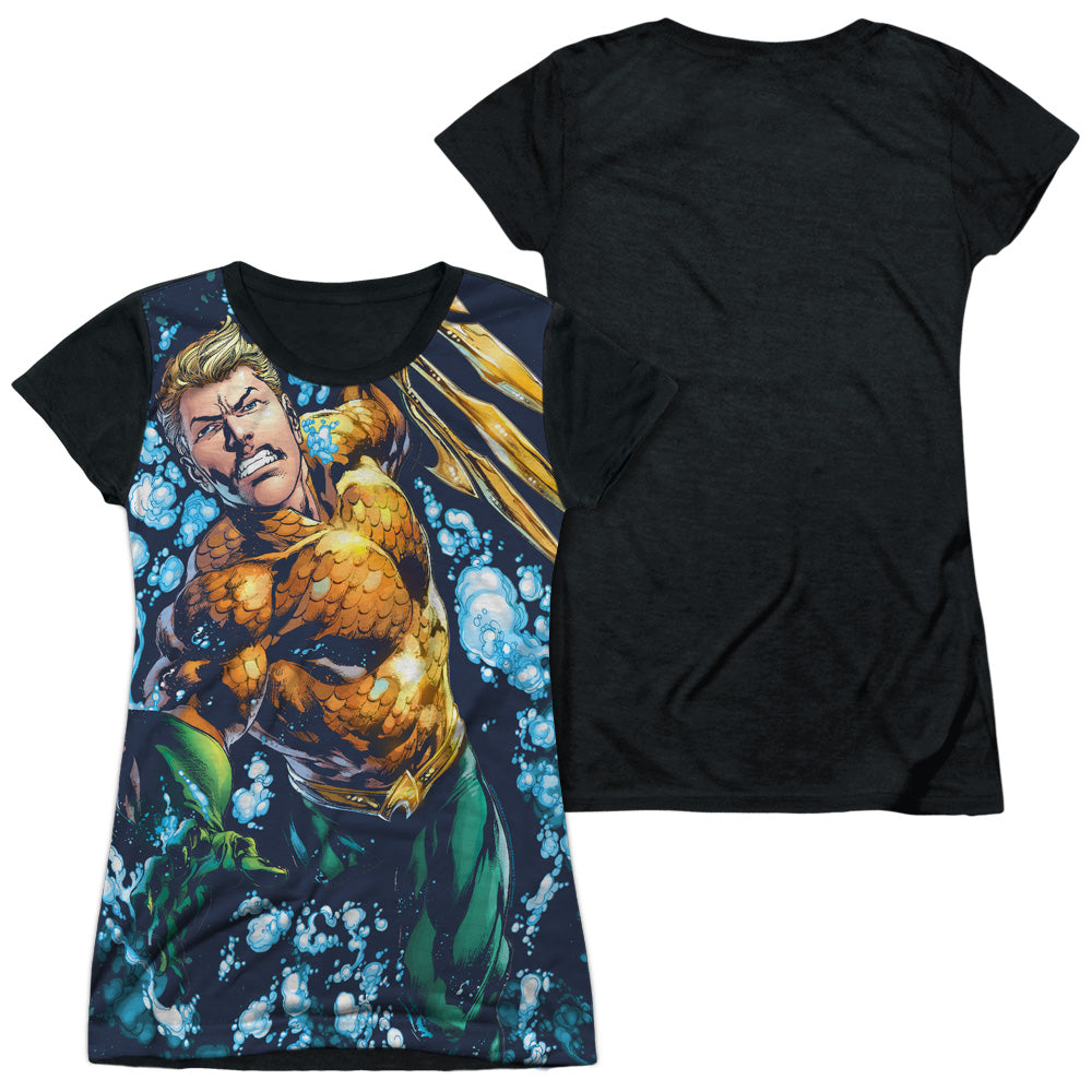 Junior Cap Sleeve 100% Poly Black Back