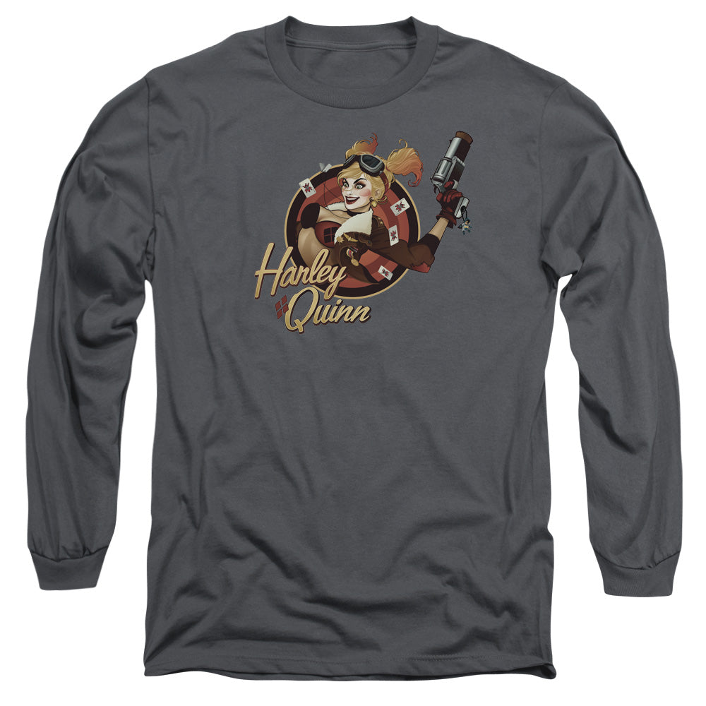Jla/harley Bomber-l/s Adult 18/1-charcoal
