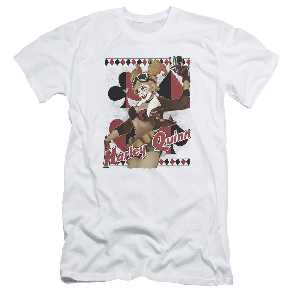 Jla/harley Bombshetll-s/s Adult 30/1-white