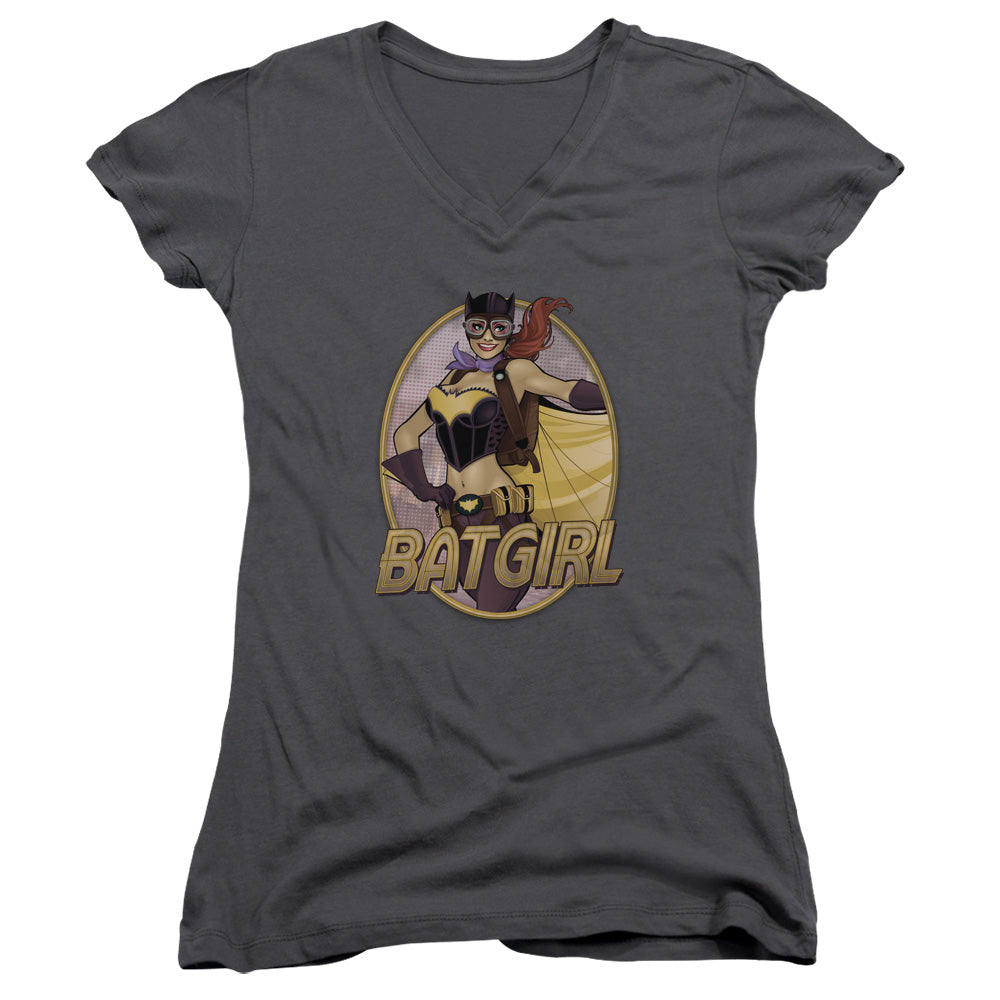 Juniors Sheer Cap Sleeve V-Neck