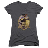 Juniors Sheer Cap Sleeve V-Neck