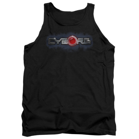 Jla/cyborg Title-adult Tank-black
