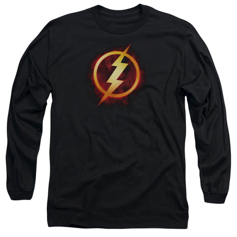 Jla/flash Title-l/s Adult 18/1-black