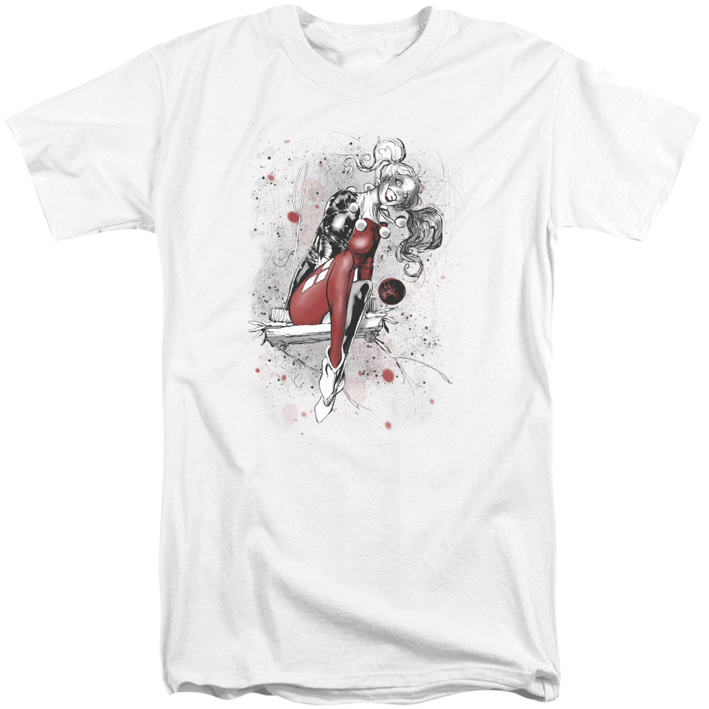 Jla/harley Sketch-s/s Adult Tall 18/1-white