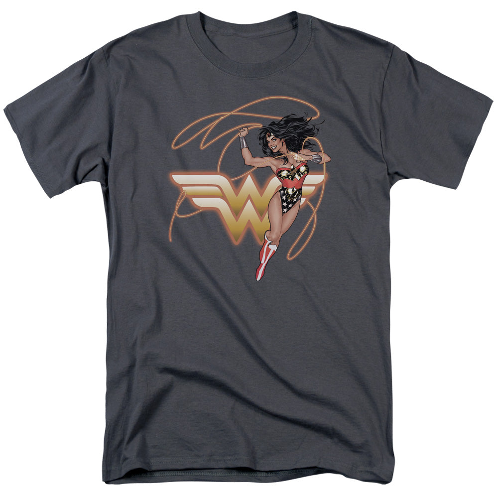Jla/glowing Lasso-s/s Adult 18/1-charcoal