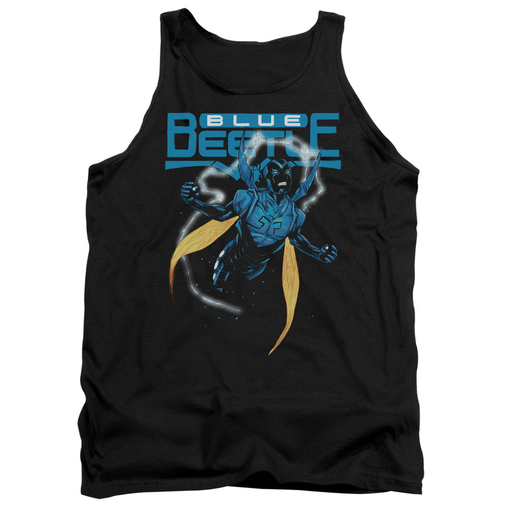 Jla/blue Beetle-adult Tank-black