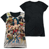 Junior Cap Sleeve 100% Poly Black Back