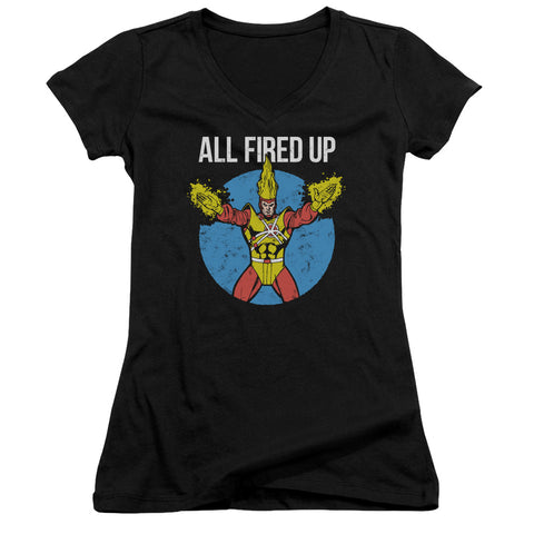 Jla/firestorms Party-junior V-neck-black