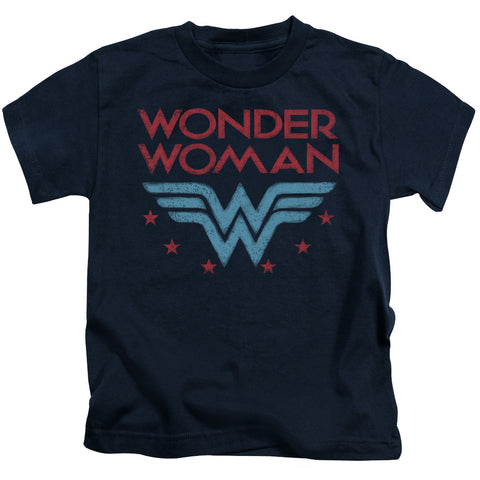 Wonder Woman/wonder Stars-s/s Juvenile 18/1-navy